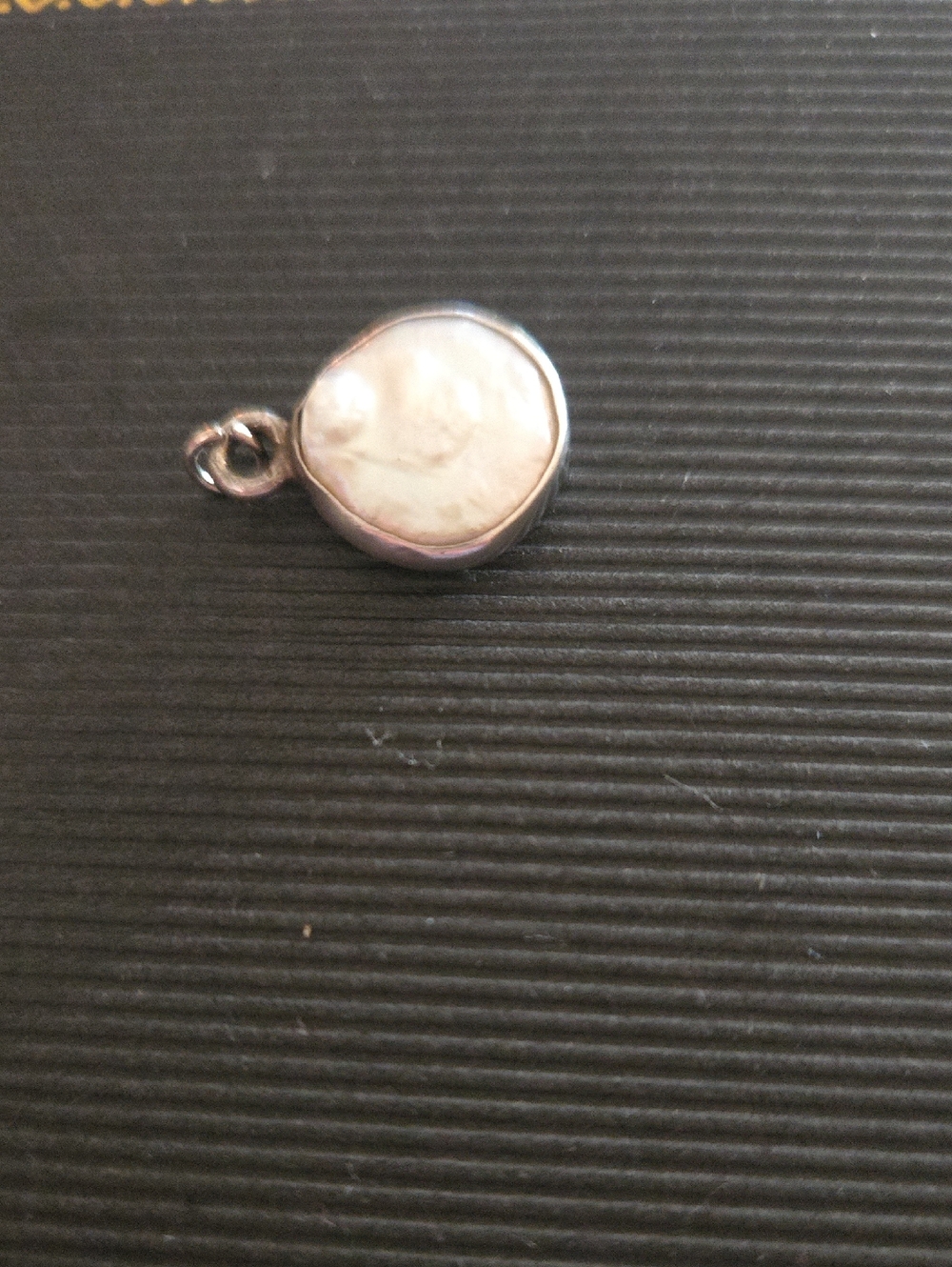 Blister Pearl Wrapped With Sterling Silver